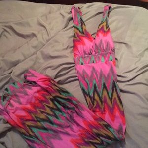 Open back, floor length beach dress